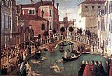 Gentile Bellini Miracle of the Cross at the Bridge of S. Lorenzo painting